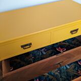Yellow chest of drawers