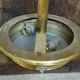1900 suspension in brass and chiseled glass