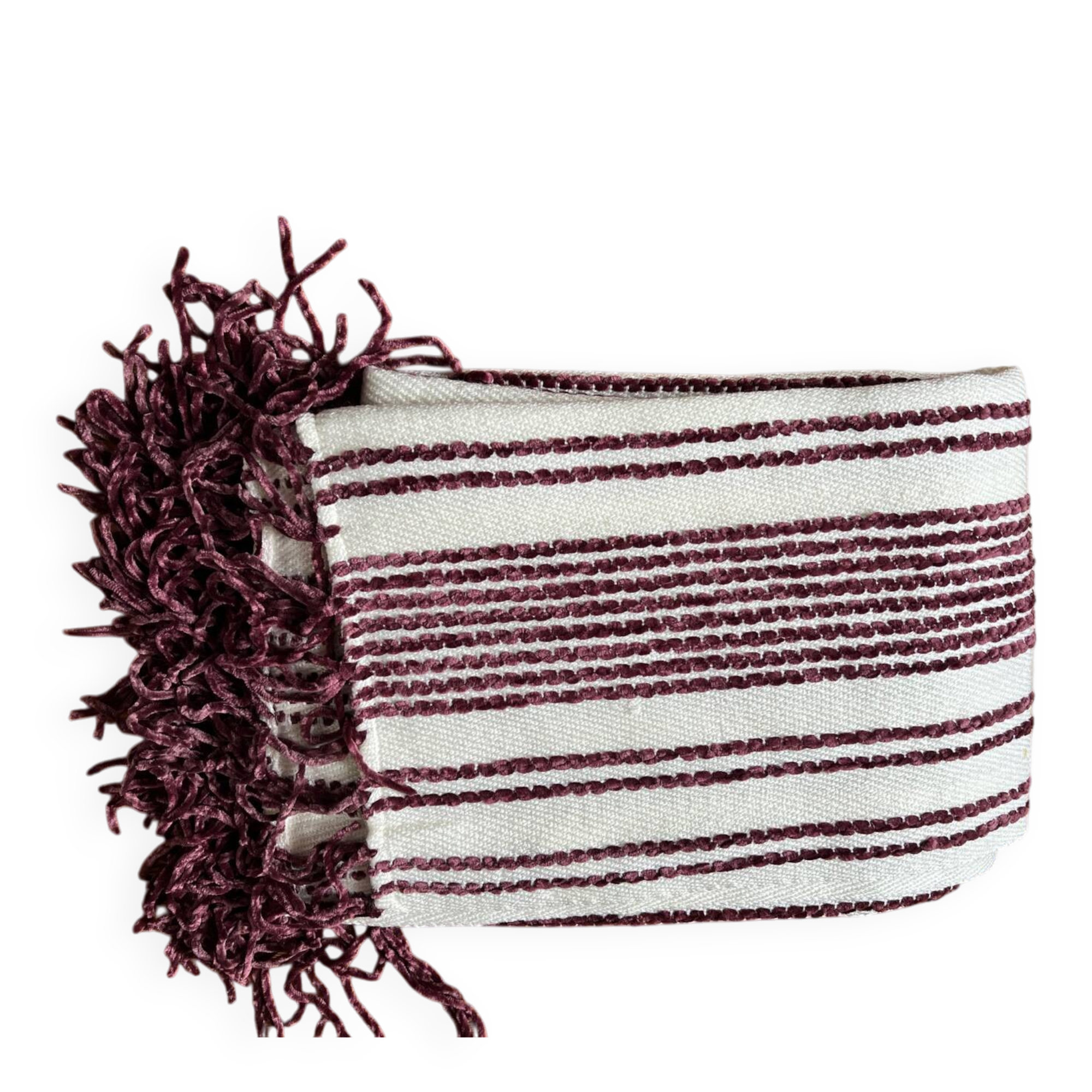 Bohemian ethnic fringed plaid