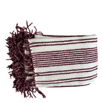 Bohemian ethnic fringed plaid