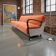 Vintage salmon pink sofa bed