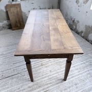 Solid oak farmhouse table with extensions (190-280cm) 1950