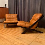 Paire de fauteuils par Ueli Berger, De Sede, Suisse, années 1970.