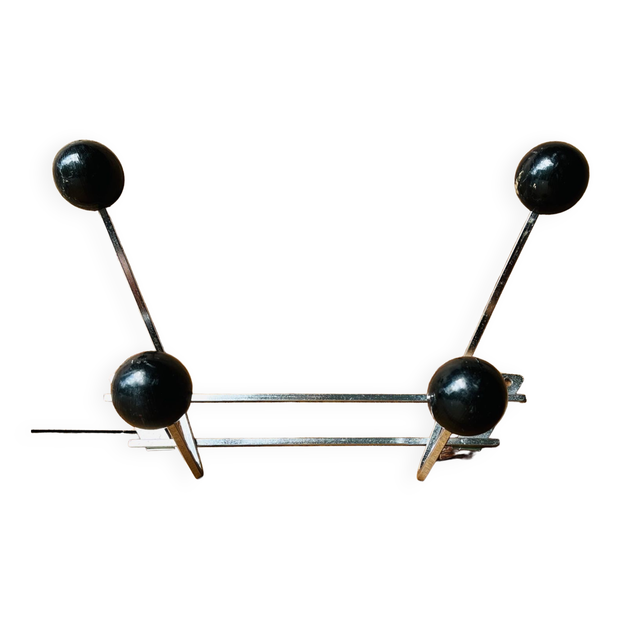 Vintage wall coat rack 4 hooks