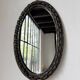 Miroir brutaliste ovale « chaine » 1950