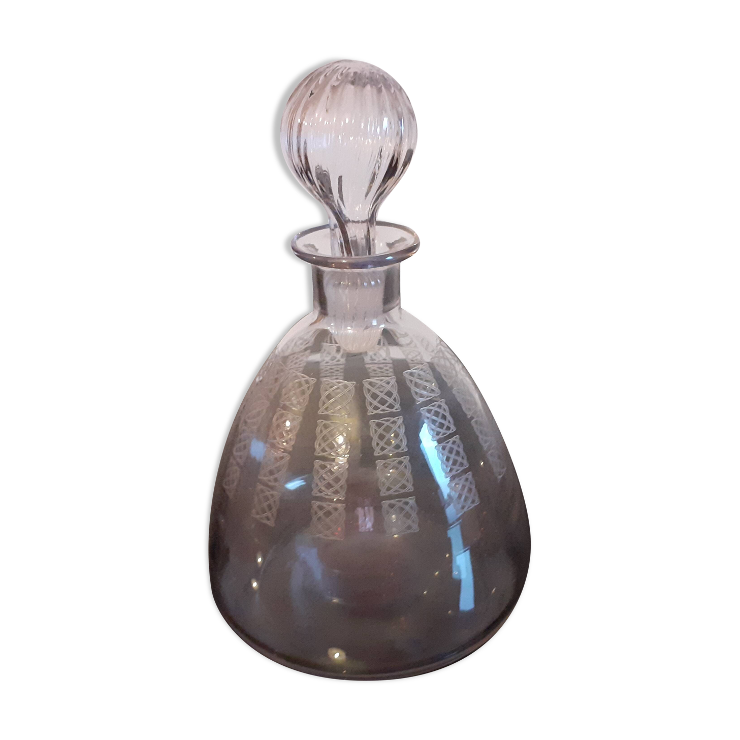 Old glass carafe / 1 liter