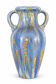 Rare vase Art déco français en grès émaillé de Pierrefonds, à glaçure