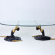 Brass French ballerina coffee table, France 1960s