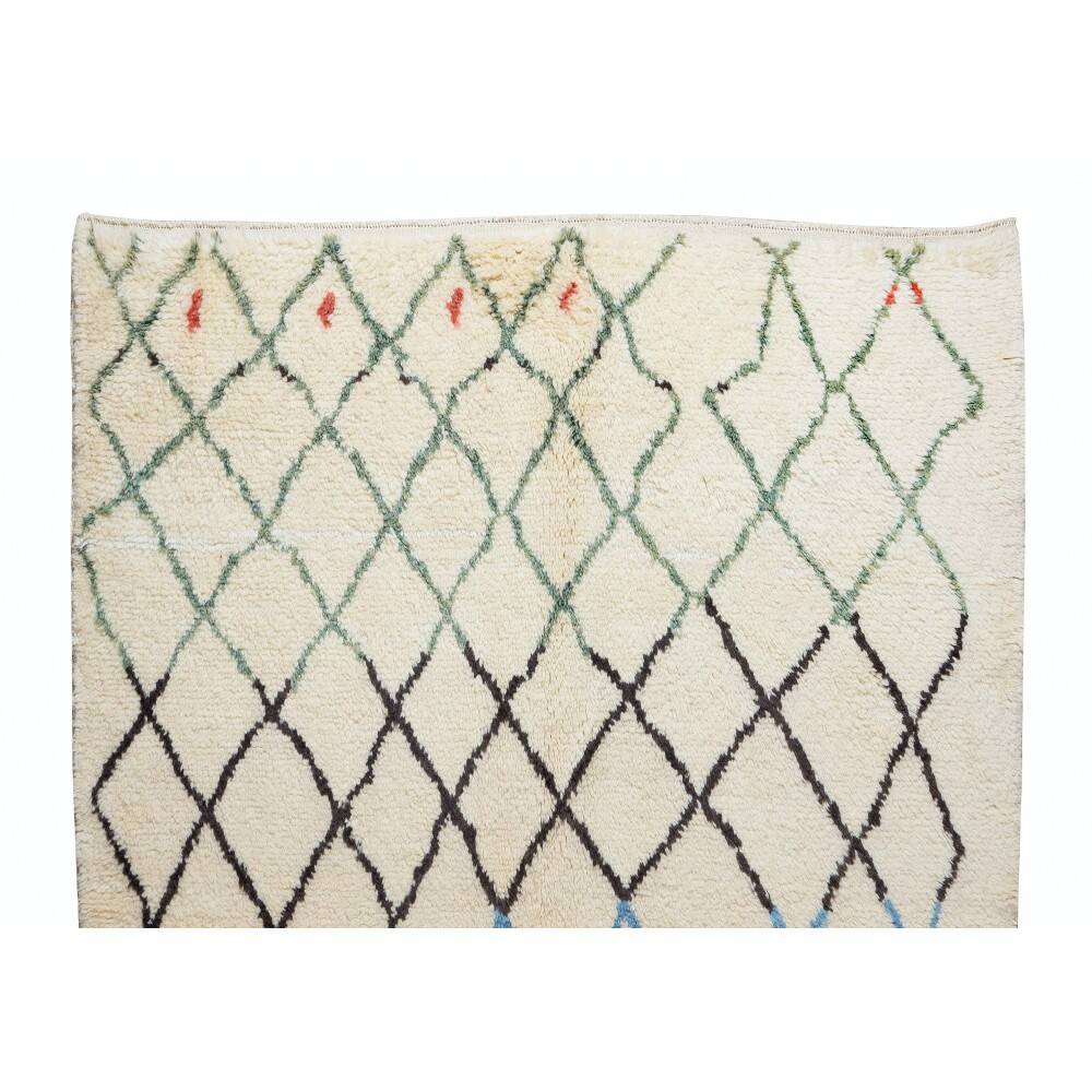 Moroccan Berber Tulu Rug, 100% Soft, Cozy Wool, Hand-Knotted Carpet