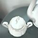 Grande Cafetière Et Sucrier En Porcelaine Fine Italie