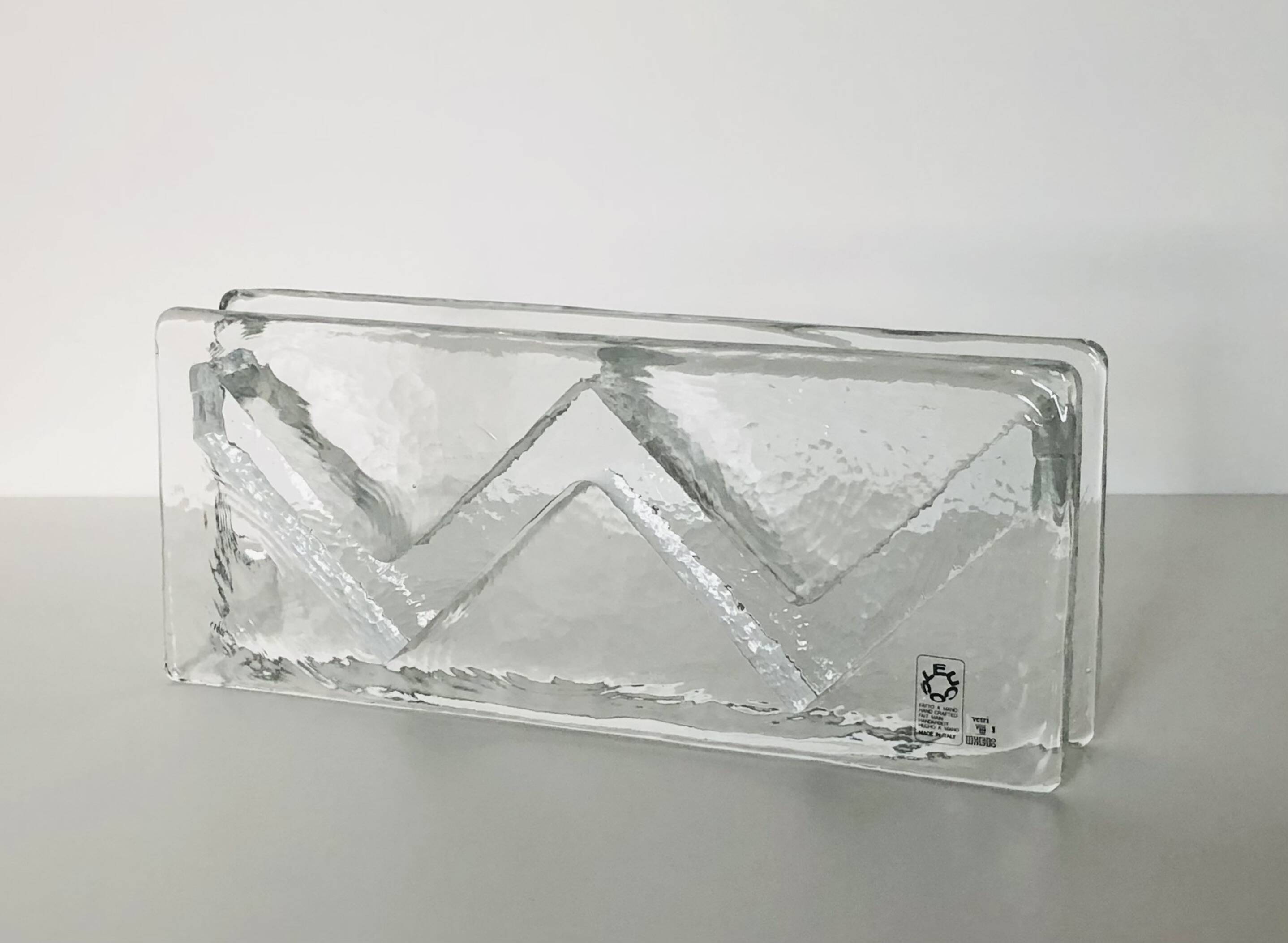 Murano glass pocket emptier by Leucos, Italy 1970s