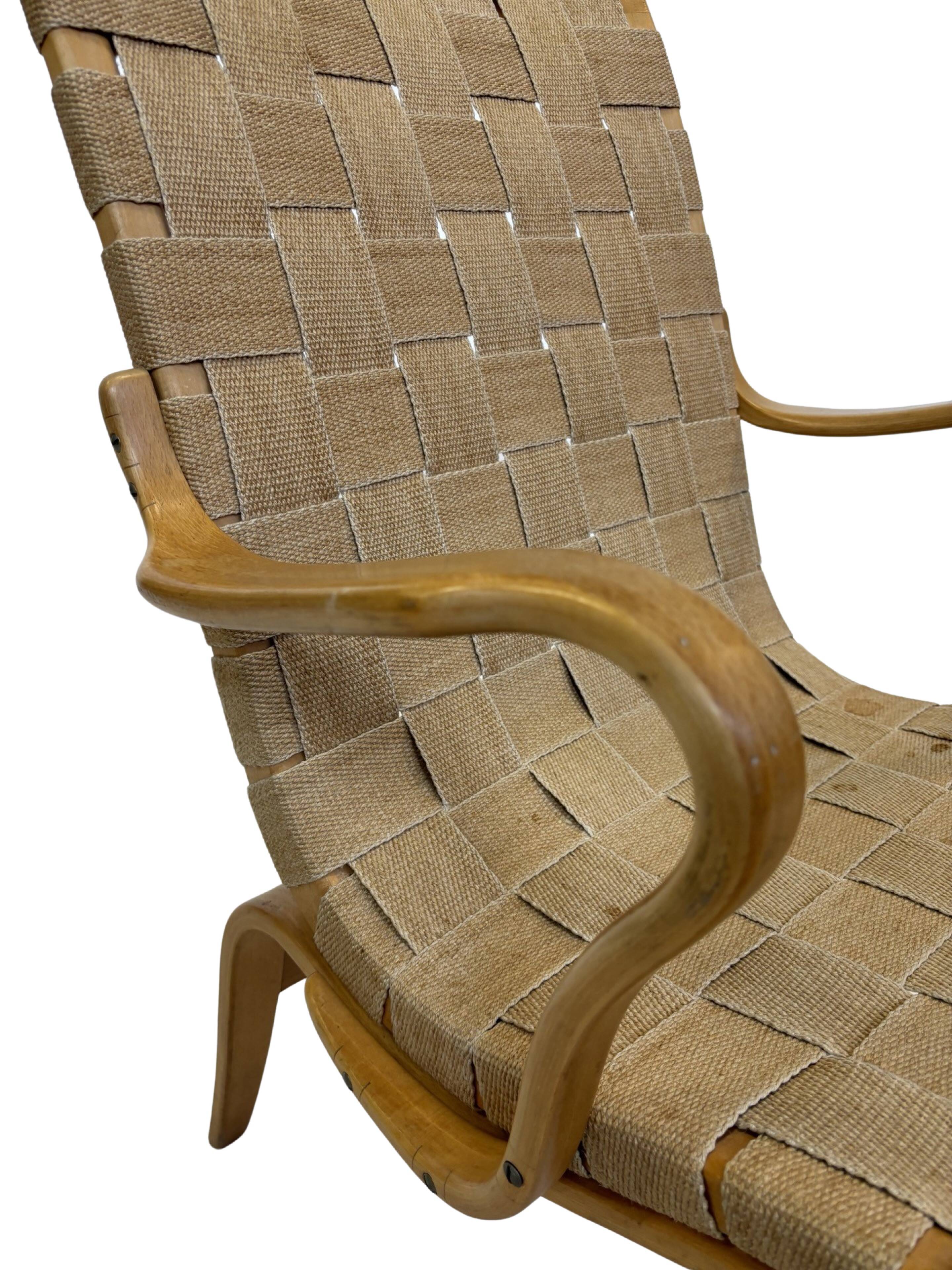 Paire de fauteuils originaux Mid Century modèle "Eva" par Bruno Mathsson 1971 Suède