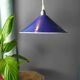 Vintage blue enamelled sheet metal suspension