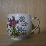 Tasse motif fleurs