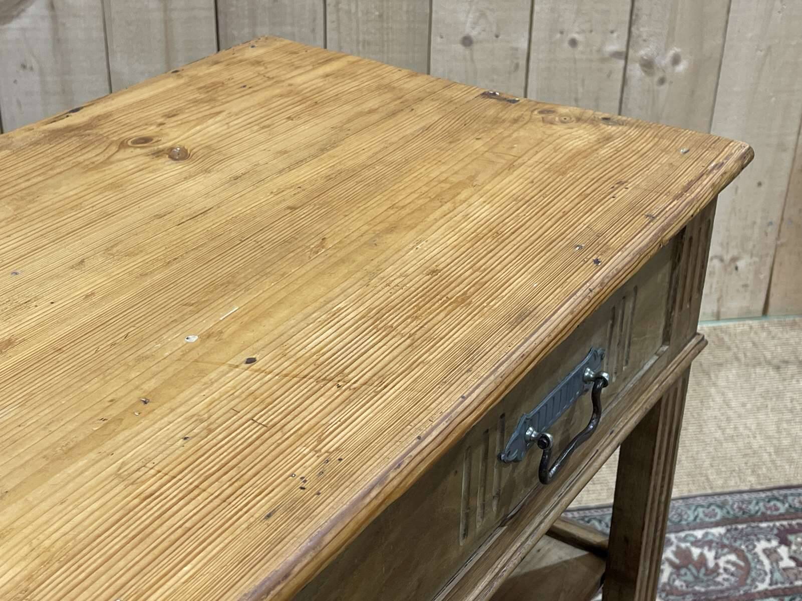 French fir console from the 1930s