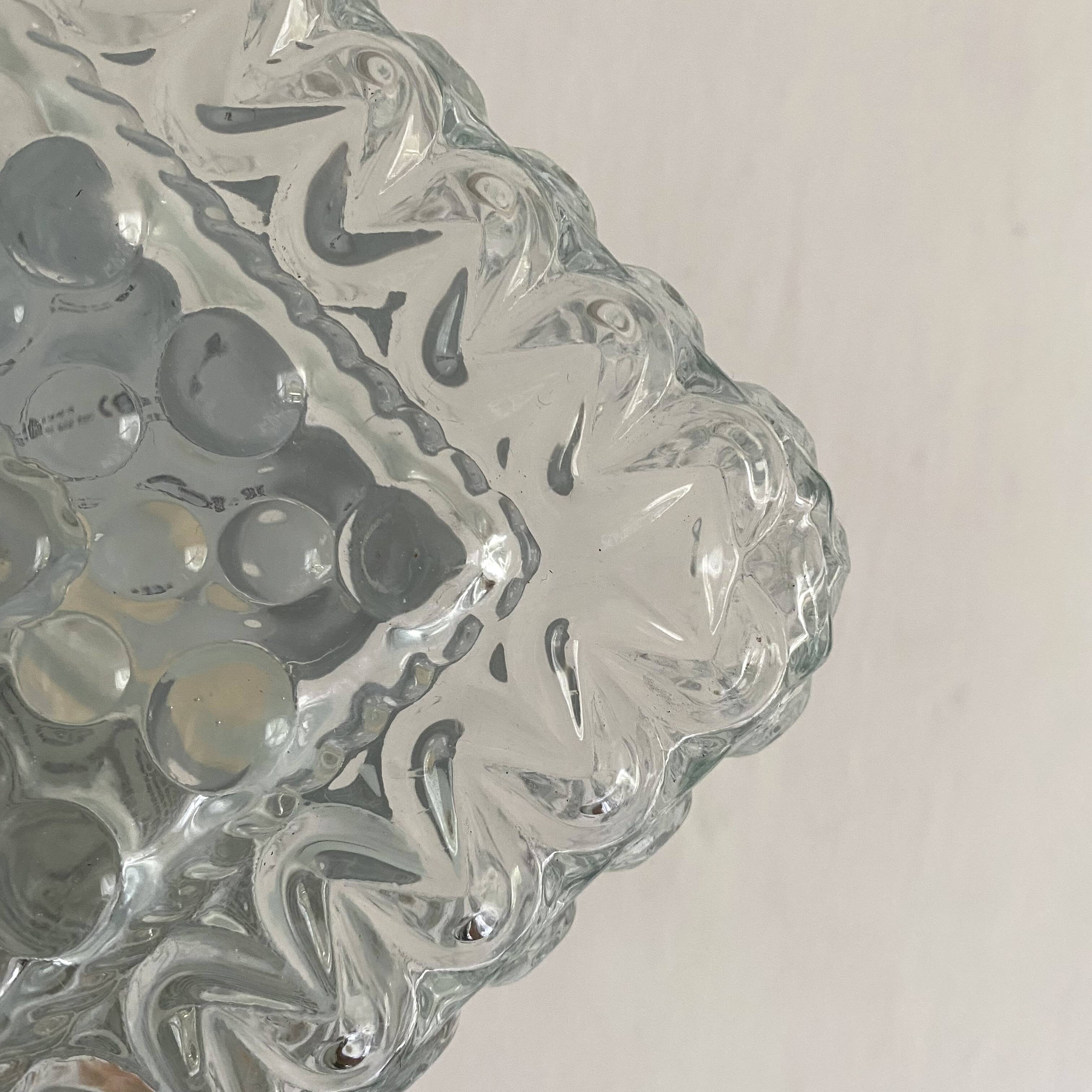 New Vintage Square Molded Glass Ceiling Light