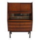 1960s Danish Teak Secretary/Writing Cabinet