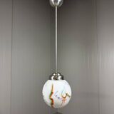 Suspension Art Déco en verre, années 1930