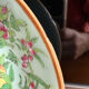 Antique celadon porcelain plate from Canton, China (1820-1850)