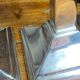 Paire de grands bougeoirs design en aluminium
