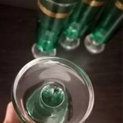 Set of Vintage Art Deco style Luminarc glasses.