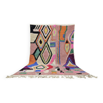 Unique Moroccan rug made of natural wool, 2.5x1.5 m.