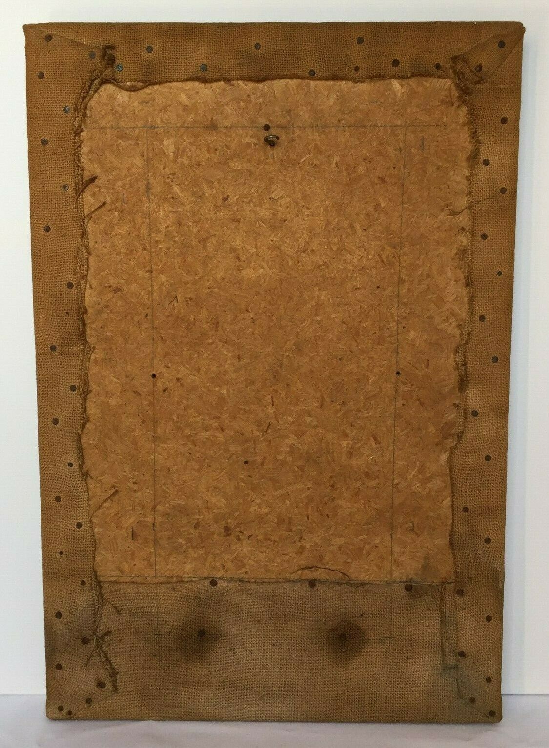 OIL ON CANVAS JEAN MAUFAY ABSTRACT COMPOSITION SCENE OF INTERIOR