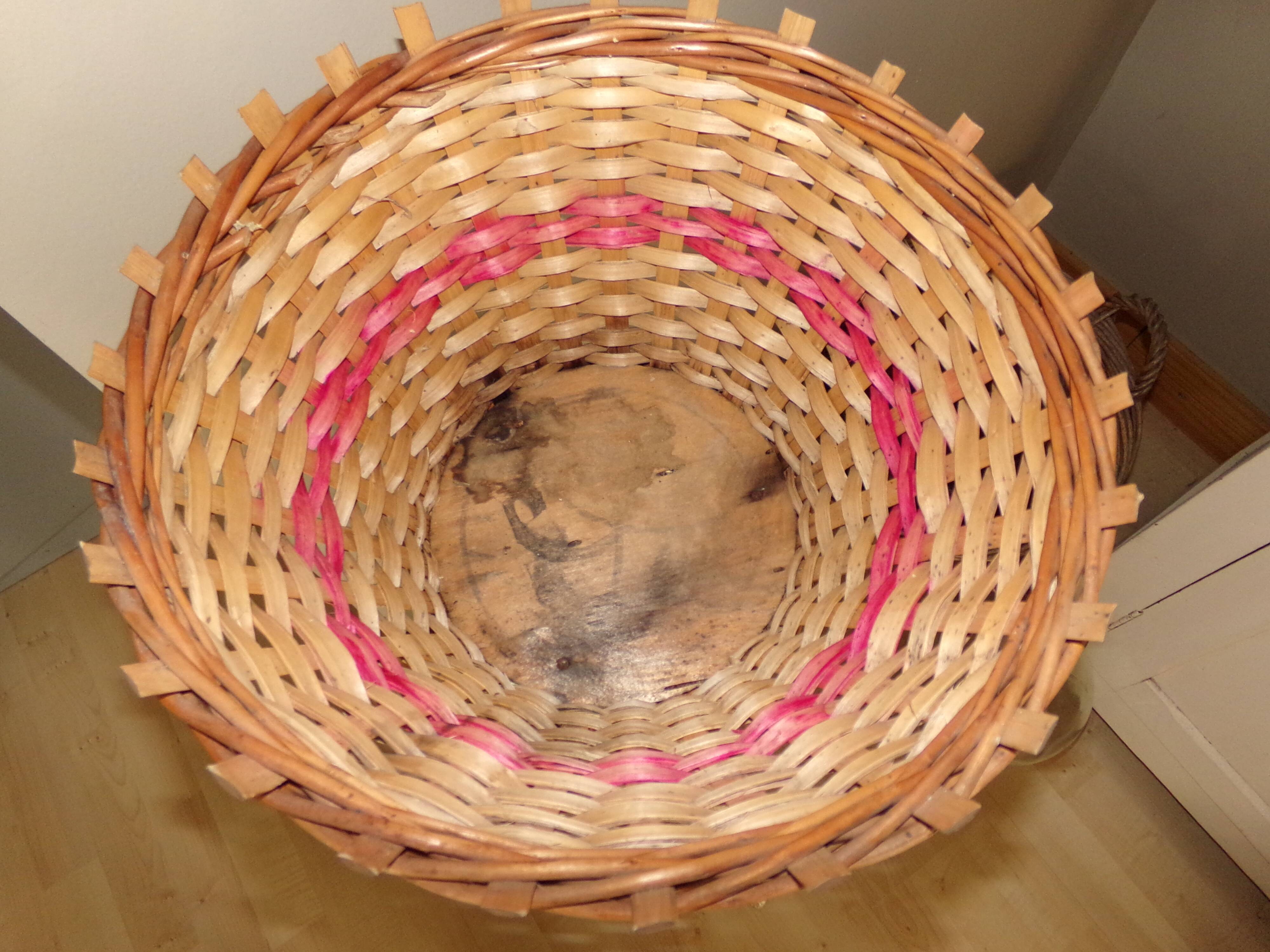Rattan and wicker plant holders