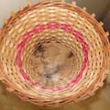 Rattan and wicker plant holders