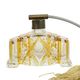 Lead Crystal Amber Perfume Toilet Set Buder Germany