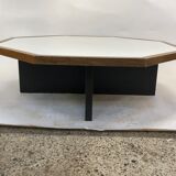 Vintage coffee table wenge hexagon 1960