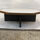 Table basse hexagonale en wengé 1960