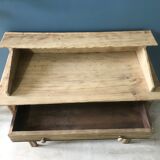 Former hairdresser or desk made of raw wood