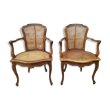 Louis xv style canne chairs