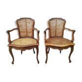 Louis xv style canne chairs