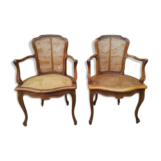 Louis xv style canne chairs