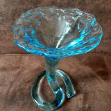 Swirling glass vase