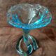 Swirling glass vase