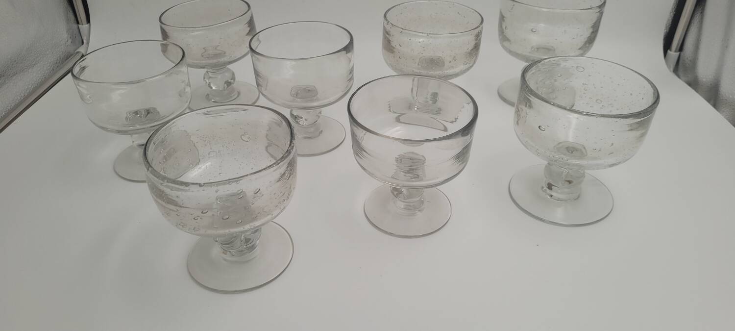 70's blown glass cups