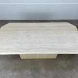Table basse travertin