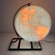 Vintage globe 1971 terrestrial Taride glass - 29 cm