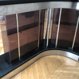 Low vintage design bar with interior storage