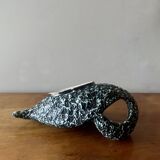 Large vintage Vallauris pocket bowl - Ecume de Mer - free form