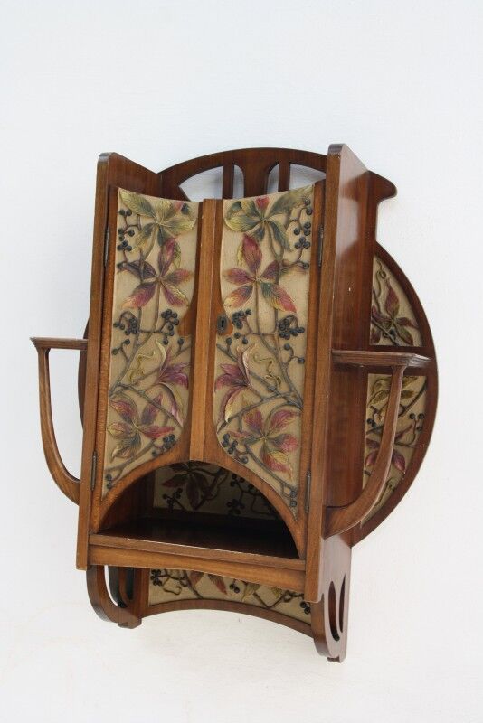 Art nouveau wall cabinet