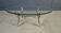 Brass and glass coffee table, 1970s