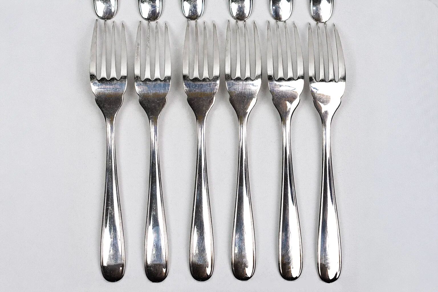 Christofle fish service for 12 — silver-plated metal, OC hallmarks, box