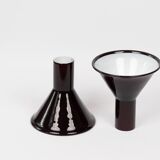 Pair of 2 Danish vintage lamps PT by Michael Bang for Holmegaard, 1970s