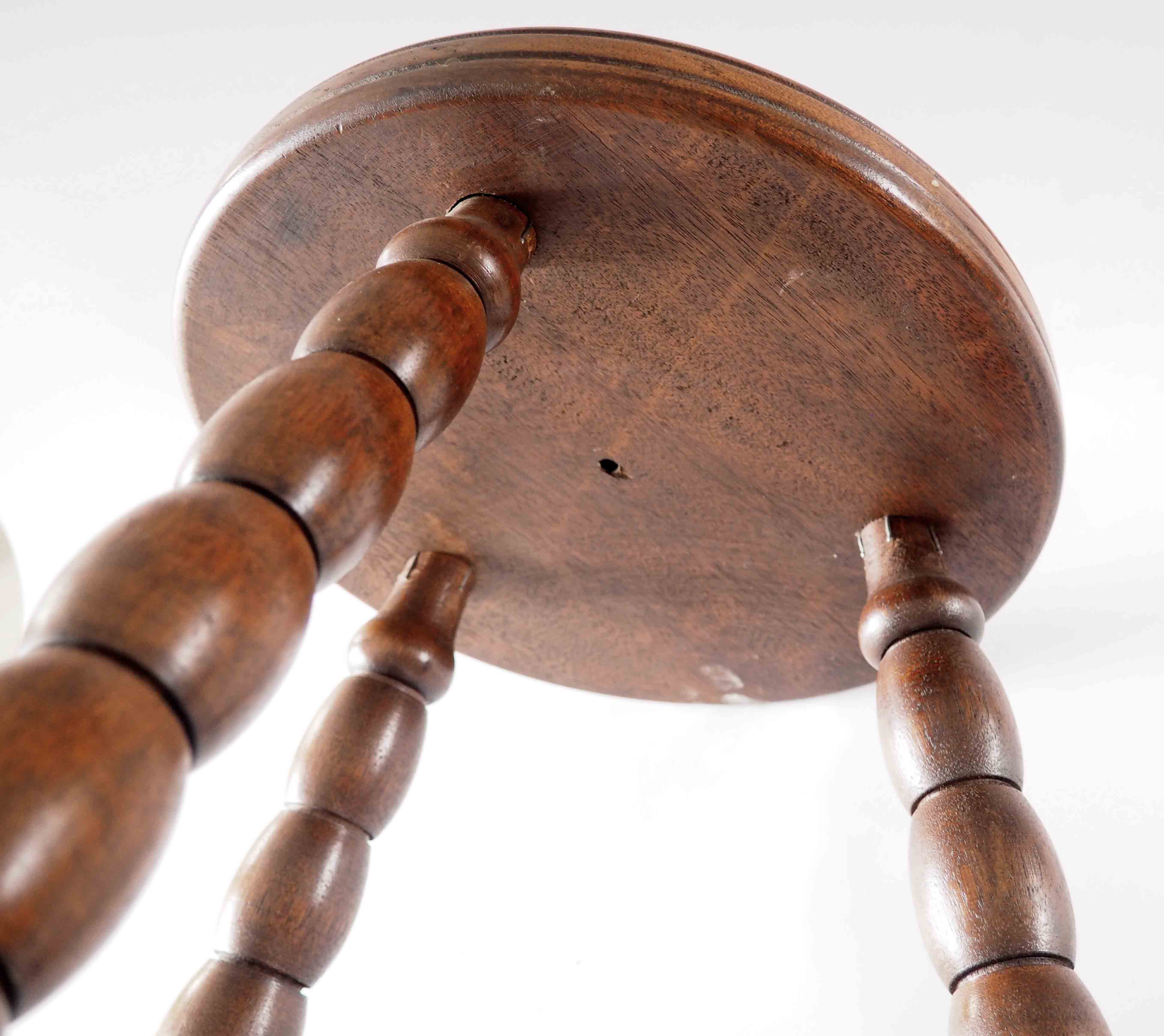 Wood tripod stool