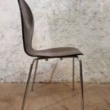 Set of stackable wooden chairs