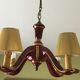 Lustre art deco burgundy earthenware and gold